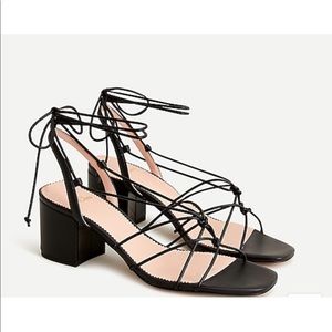 JCREW Odette knotted sandals in leather